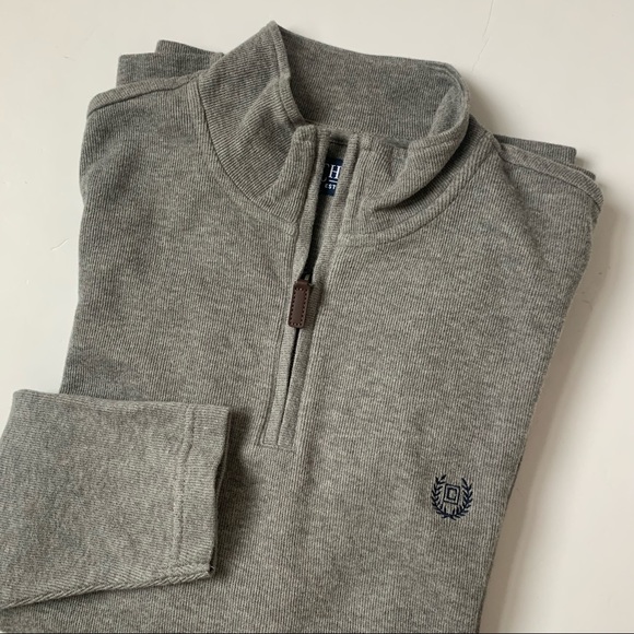 Gray Half Zip Long Sleeve Pullover Size Medium - Picture 3 of 11